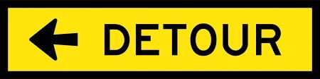 Detour signs